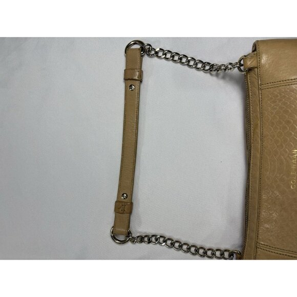 Cole Haan Women’s Tan Leather Chain Bonhuer Shoulder Bag - Picture 9 of 12